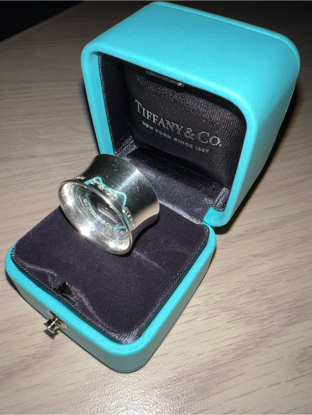 Tiffany & Co 1837 Wide Ring Sz. 8 - Picture 7 of 8